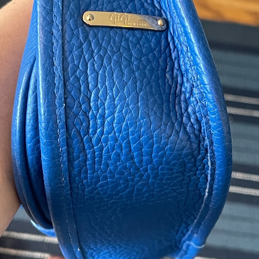 GIGI NEW YORK BLUE LAUREN SADDLE BAG - Picture 11 of 12